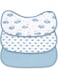 Moon Organic Burpy Cloth (8 Layer) Bunny Elephant And Blue