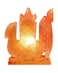 Geohoney Himalayan Salt Lamp - Allah Name Shape