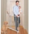TOP OF STAIRS SIMPLE TO SECURE METAL GATE -WHITE