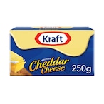 Buy Kraft Processed Cheddar Cheese Block 250g in UAE