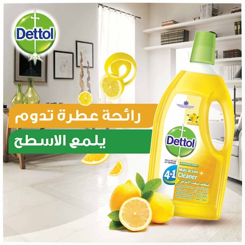 Dettol 4 In 1 Lemon Multi Action Cleaner - 1.8 Liter