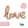 SAPU 40 Inch Rose Gold Love Balloons Party Kit Valentines Day Decorations and Gift for Him or Her Rose Gold Foil Heart Balloons Decorations