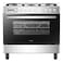 Hisense 5 Burners Gas Cooker HFG90335RX Silver