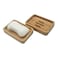 Home Pro Bamboo Soap Dish Beige Set of 2