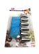 Generic 7-Piece Nozzle Set Tips Cake Decor With Icing Bag Silver/Blue 8cm