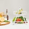 2-Tier Countertop Fruit Basket Storage, Vegetable Rack Bread Display Stand for Kitchen, Black
