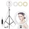 Generic 10&quot; Selfie Ring Light With 210Cm Long Tripod Stand &amp; Cell Phone Holder - For iPhone Android, Live Stream/Makeup,TikTok,Instagram, Youtube Video Photography (210cm)