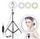 Generic 10" Selfie Ring Light With 210Cm Long Tripod Stand &amp; Cell Phone Holder - For iPhone Android, Live Stream/Makeup,TikTok,Instagram, Youtube Video Photography (210cm)