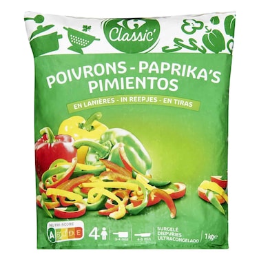 Carrefour Classic Colorful Pepper Strips 1kg