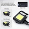 ‎SHOWAY Small LED Flashlight 800 Lumens COB Rechargeable Keychain Mini Flashlight 4 Light Modes Portable Pocket Light with Folding Bracket Bottle Opener and Magnet Base for Fishing Walking Camping