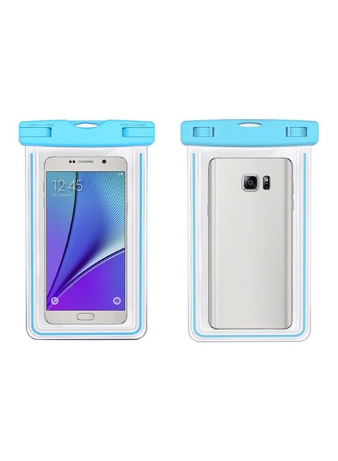 Generic - Waterproof Pouch For Samsung S4/S5/S6/Edge/Edge+ Blue/Clear