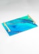 Lowha Decorative Acrylic Serving Tray With Gold Metal Handles And Multi Watercolor Design 20x30 cm