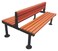 RBWTOYS Wooden Backless Office, Playard Two sided Lounges Chairs. RW-17586   L-120cm
