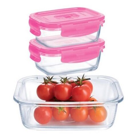 LUMINARC PURE BOX RECT 3PCLUNCH BAG