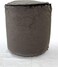 Luxe Decora Suede Pouffe Foot Rest Stool 33x33x36cm (Grey)