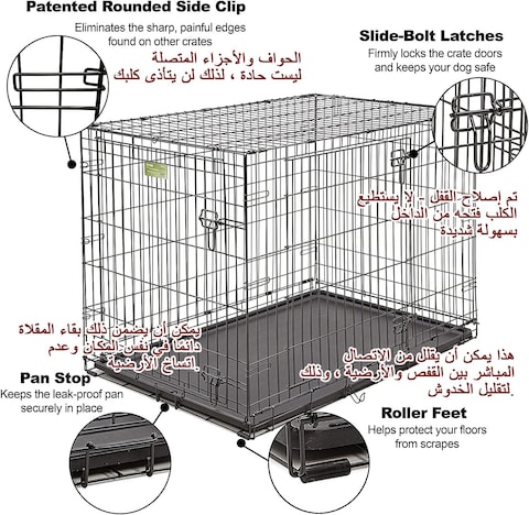 Dog cage dog crate for medium and large size dog large breed dog outdoor indoor foldable