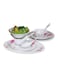 Royalford 45-Piece Dinner Set Floral White