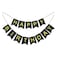 Party Time 23-Pieces Decoration Set of Black Happy Birthday Banner, Foil Balloon and Black &amp; Gold Latex Balloons For 40th Birthday Party Decoration - Party Supplies
