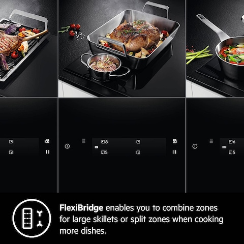 AEG IKE64441&nbsp;X B Integrated With&nbsp;Plate, Built-In, With Induction Plate, Glass And Ceramic, 1400&nbsp;W, Rectangular, Black