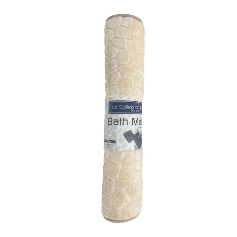 La Collection Bath Mat Set - 2 Pieces - Beige