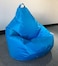Vital Bean Bag Chair, Classic Round Linen Cloth Bean Bag With Polystyrene Beads Filling