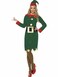 Smiffys-Elf Costume Green With Dress Hat &amp; Belt< >Red/Green< >S< >Adult< >