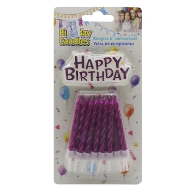 Ubl Birthday Candles Plq Pink 17Pcs