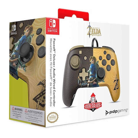 PDP Gaming Faceoff Deluxe+ Wired Switch Pro Controller For Nintendo Switch Multicolour