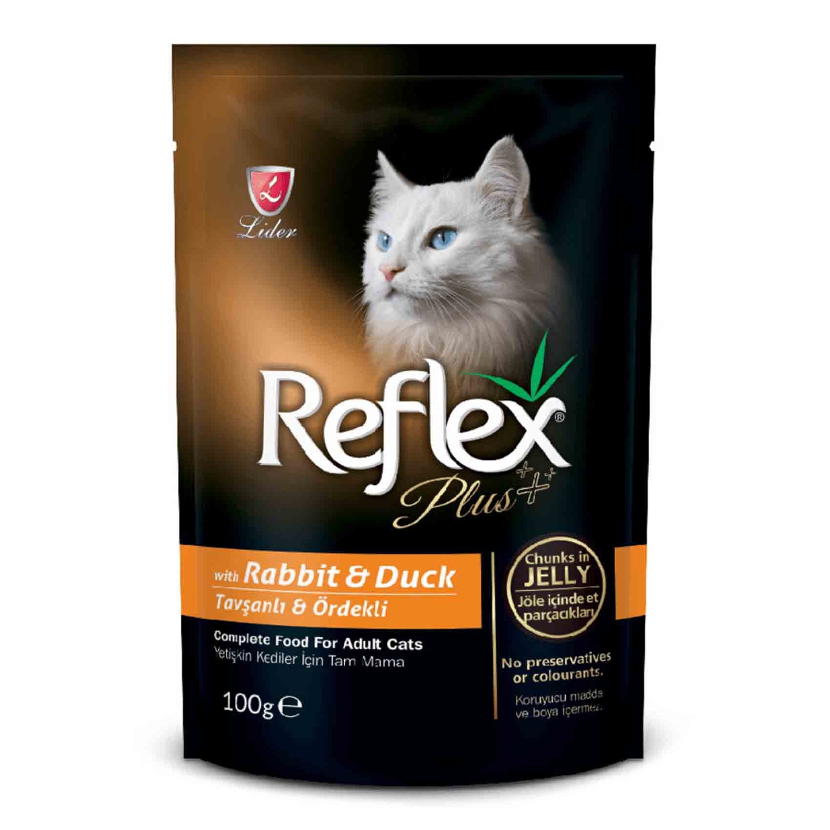 Reflex Rabbit Buy Reflex Plus Rabbit And Duck Adult Cat Food 100g Online | Carrefour ...