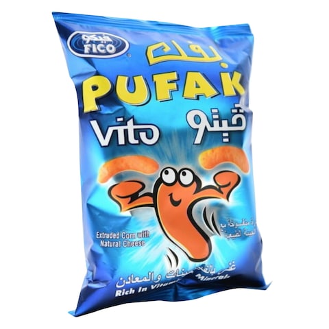 Fico Pufak Vito Corn Snacks With Natural Cheese 18g