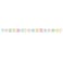 Ice Cream Party Decor Shaped Ribbon Banner Foil 6x8.3in 1 pc