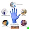 Zalcoon Vinyl Blue Powder Free Gloves- Large 100/Pack