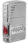 Zippo Classic Lighter 29672 167 Luxury Zippo Bolts 360&ordm; Multicut Highlights Design With Zippo Flame Adorns The Side High Polish | Chrome