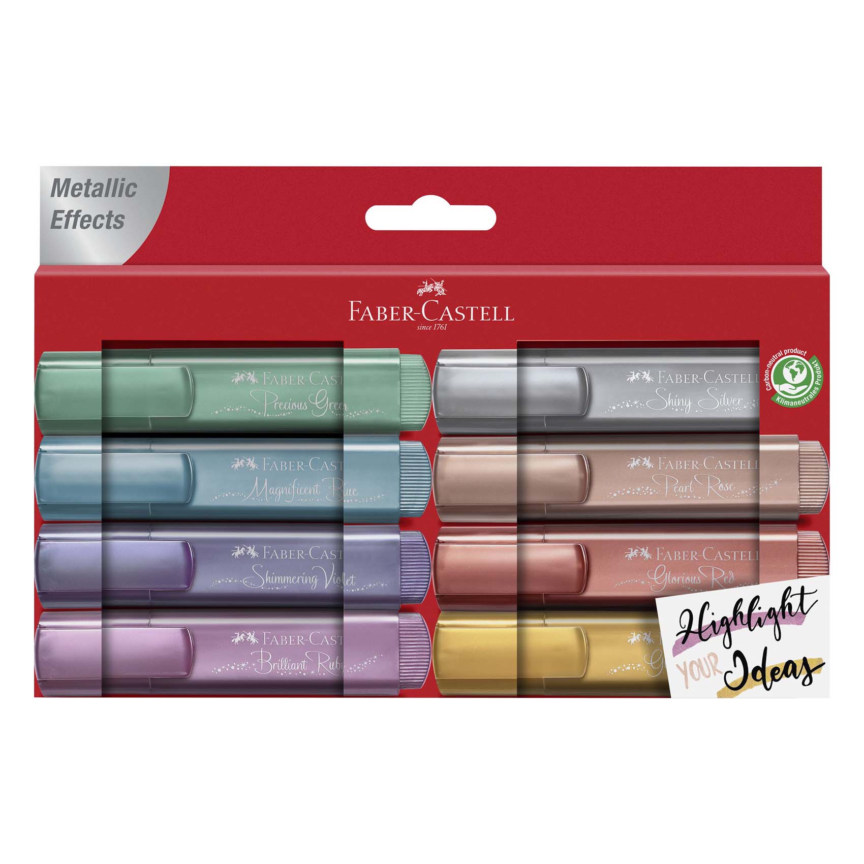 Faber-Castell Textliner Metallic Highlighter Multicolour 8 PCS