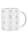 Giftex Back To School With Stationery Print Mug White/Blue/Brown 11Ounce