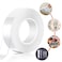 Generic-20mm x 2 Meters Nano Double Sided Tape Heavy Duty Washable Removable Traceless Nano Gel Grip Mounting Tape for Home Office Fix Carpet Mats 2CM*2 Meters/6.56FT