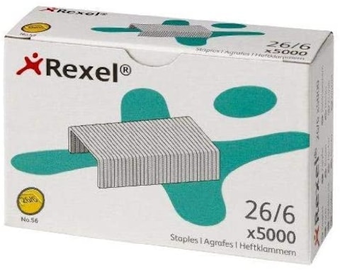 Generic Rexel No.56 Staple Pins, 26/6, 5000 Pins