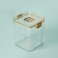 Royalford 700 ml Square Airtight Container With A Lid-Rf11258 Plastic Container With A Silicone Sealing Ring Fitted Lid Transparent Storage Container, Yellow