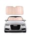 Car Sushade Foldable Reflective Car Windshield Sunshade Pink
