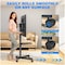 Mobile TV Cart, Rollable TV Stand For 32-70&quot; LCD LED OLED Flat Screen TV With Curved Screens up to 40kg, Height Adjustable, Portable TV Stand with Wheels