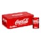 Coca-Cola Original Taste Carbonated Soft Drink Can 150ml Pack of 15