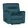 In House Velvet Rocking &amp; Rotating Recliner Chair - Dark Turquoise - AB01