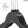 ZOBER Premium Grey Velvet Hangers 50 Pack - Ultra Thin Space Saving Suit Hangers - Heavy Duty - Non Slip Velvet Coat Hanger - 360 Degree Swivel Hook - For Suits, Jackets, Trousers, Jeans