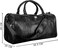 Mounthood Croco   Pu Leather Duffel Bag - Black