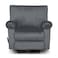 In House Velvet Rocking Recliner Chair - Grey - H1