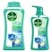 Dettol Hydra Cool Cucumber Fragrance Antibacterial Bodywash Blue 500ml+250ml