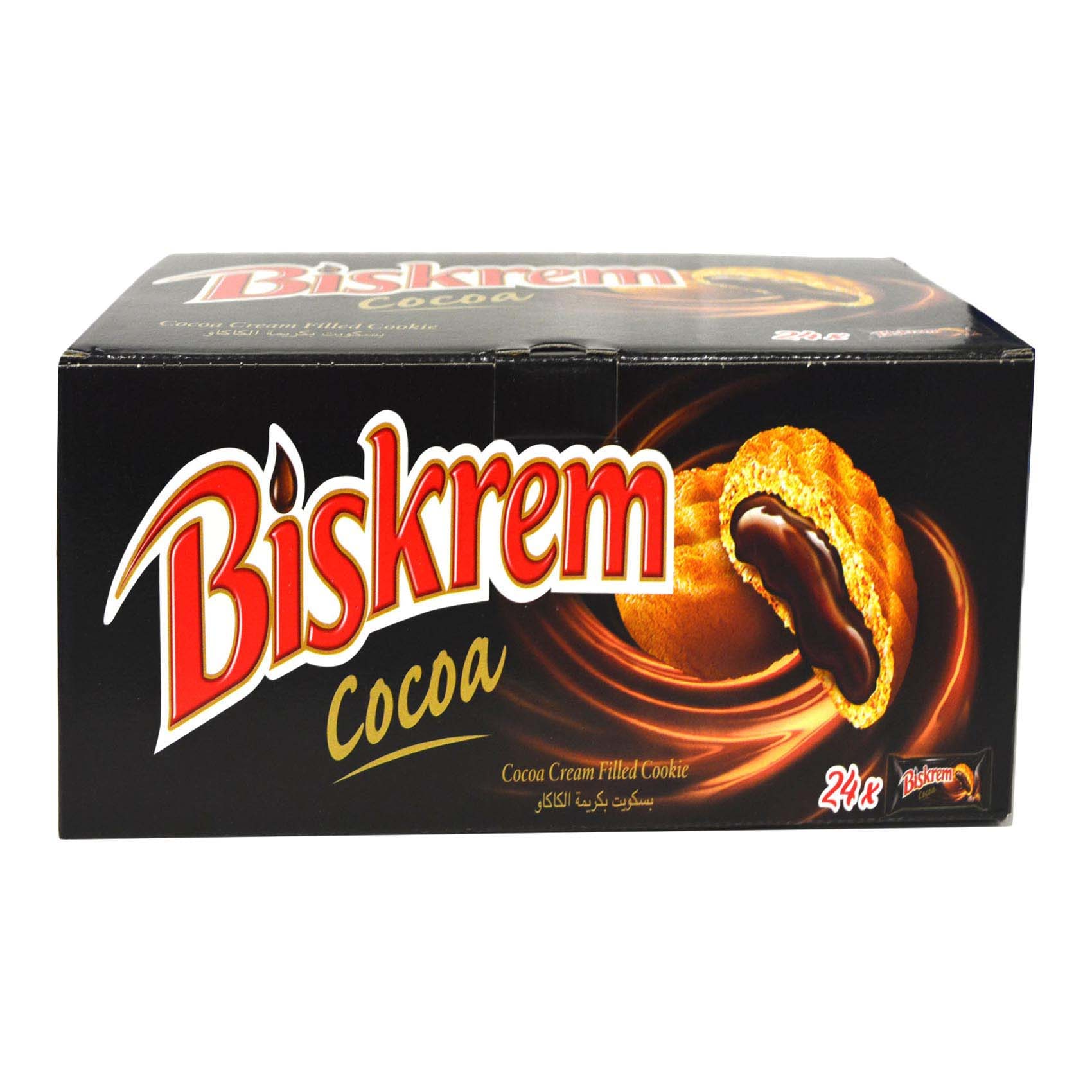 Biskrem Raspberry Buy Ulker Biskrem Cocoa Cream Filled Cookie, 54g Pack of 24 Online ...