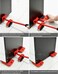 5-Pieces Furniture Moving Heavy Hand Tool set Furniture Lifter Mover for Sofa Bed Cabinet Wheel Bar + Mover Roller Transport
