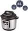 General Supreme Multi-Function Electric Pressure Pot, 8L Capacity, 9 Safety Stage, 1200 Watt, Silver