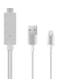 Generic Male HDMI To Male Lightning/USB Cable 200Centimeter, White